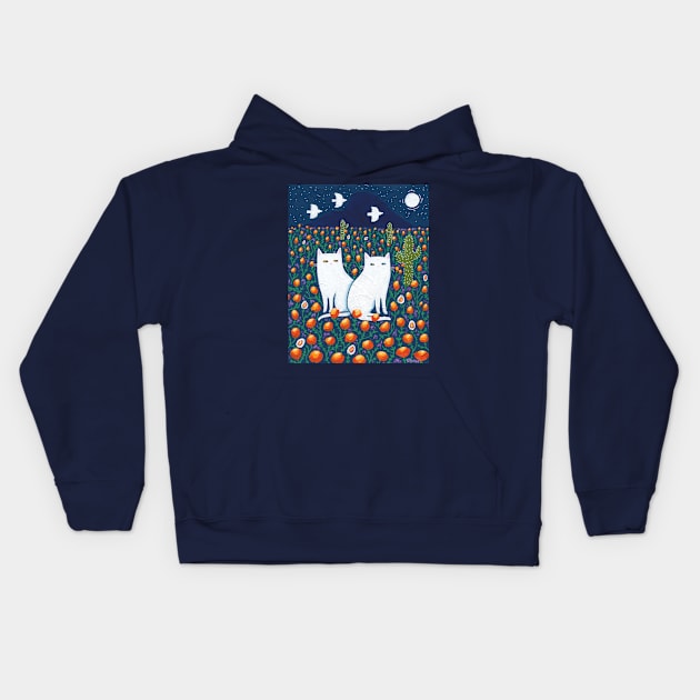 The Desert Nightfall Kids Hoodie by KilkennyCat Art